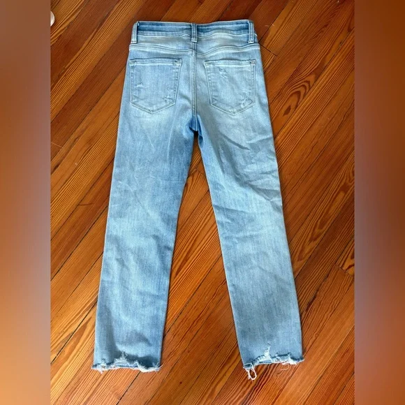 Flying Monkey Jeans - light wash straight legs with rips - Picture 2 of 7